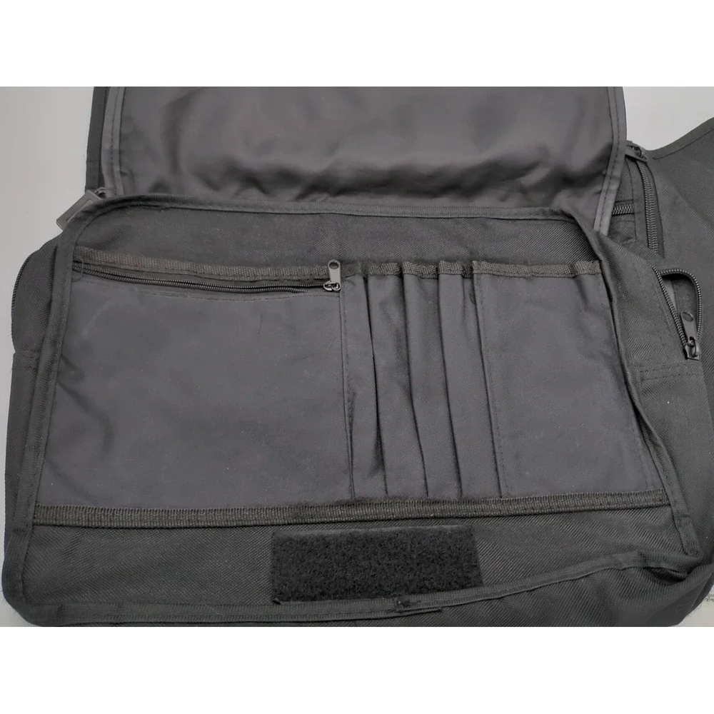 Vtg Y2K Messenger Sling Bag Multi Pocket Adjustable Strap Tech Tactical Gorpcore